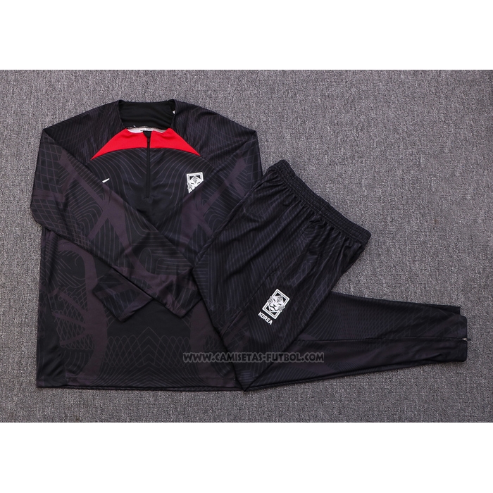 Chandal de Sudadera del Corea del Sur 2022-2023 Negro